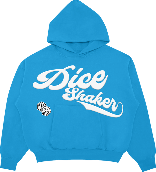 Premium Blue Dice Shaker Logo Hoodie